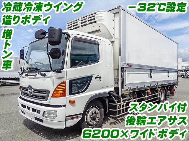 H27/10 日野 レンジャー 冷蔵冷凍ウイング QKG-FE7JLAG