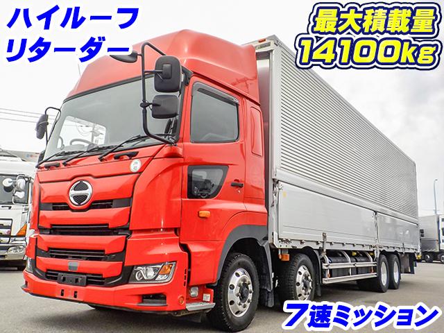 H30　日野　プロフィア　トランテックス製アルミウイング　最大積載量14100kg　ハイルーフ　リターダー　7速MT　アルミホイール