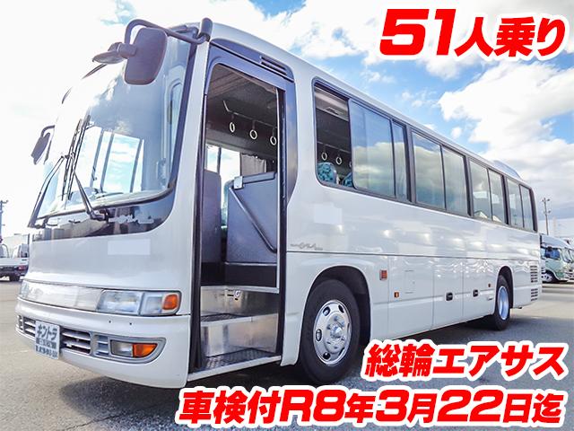 H18　いすゞ　ガーラミオ　中大型バス　51人乗り　貫通トランク　ルームラック　モケットシート