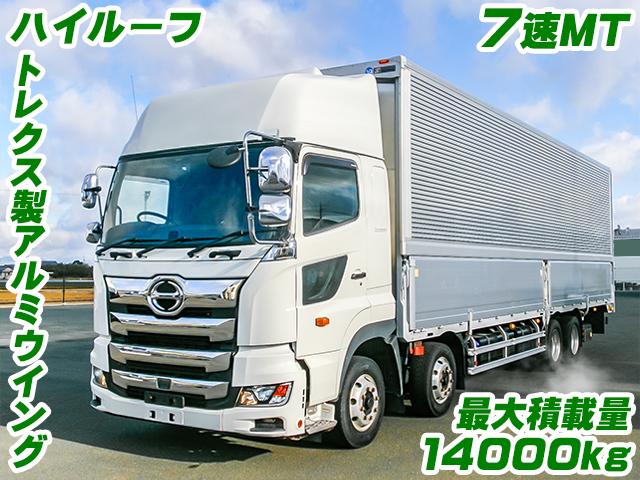 H30　日野　プロフィア　アルミウイング　最大積載量14000kg　7速MT　ハイルーフ　メッキミラー　アルミホイール