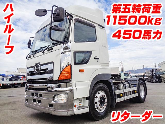 H27　日野　プロフィア　トレーラーヘッド　第五輪荷重11500kg　ハイルーフ　リターダー　アルミホイール　ターボ車