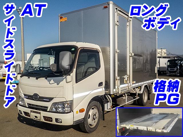 H28　日野　デュトロ　アルミバン　格納パワーゲート　サイド扉　標準ロング　内高223cm