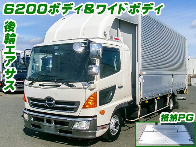 H27　日野　レンジャー　トランテックス製アルミウイング　格納パワーゲート　6200ボディ　ワイドボディ　6速MT　ラッシング2段