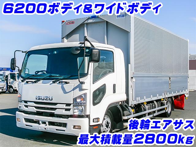H30　いすゞ　フォワード　日本フルハーフ製アルミウイング　ワイドボディ　後輪エアサス　最大積載量2800kg　6速MT