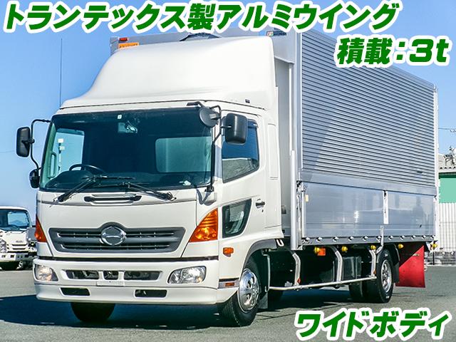 H24　日野　レンジャー　アルミウイング　6200ボディ　ワイドボディ　ラッシングレール　積載3,000kg