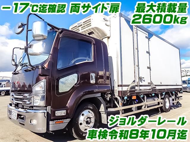 R1　いすゞ　フォワード　東プレ製冷蔵冷凍車　－30度設定　ジョルダーレール2列　ラッシングレール2段　床：縞アルミ　両サイド扉