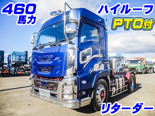 R1　いすゞ　ギガ　ハイルーフ　第五輪荷重11,300kg　460馬力　PTO付き　リターダー　アルミホイール　サイドバンパー丸棒ステンレス　後輪エアサス