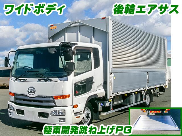 H28　UDトラックス　コンドル　トランテックス製アルミウイング　跳ね上げパワーゲート　ワイドボディ　ラッシングレール2段　6速MT
