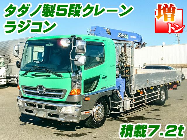 H24/1 日野 レンジャー クレーン付アルミブロック LKG-FE7JLAA