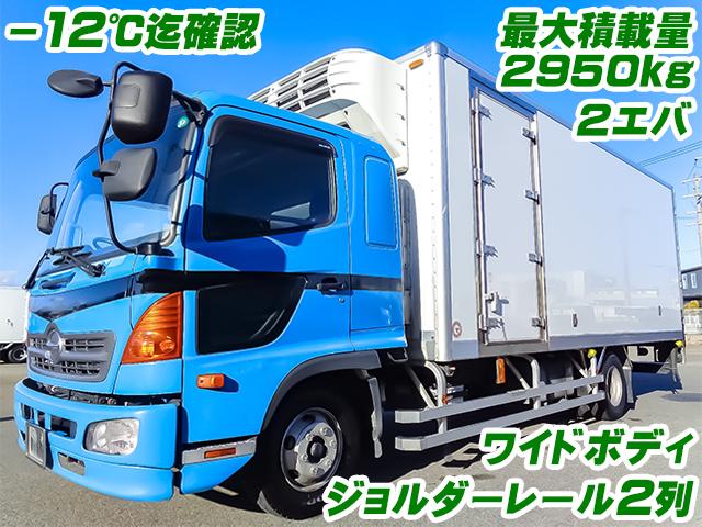 H28　日野　レンジャー　冷蔵冷凍車　2エバ　－32度設定　箱：矢野特殊製　ジョルダーレール2列　サイドドア　ワイドボディ