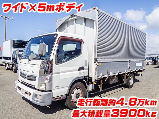 H27　三菱ふそう　キャンター　アルミウイング　最大積載量3900kg　ワイドボディ　ロングボディ　ラッシングレール2段