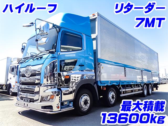 H30　日野　17プロフィア　トランテックス製アルミウイング　最大積載13600kg　4軸低床　ハイルーフ　7MT　リターダー