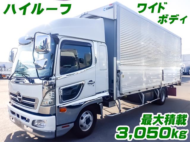 H28　日野　レンジャー　トランテックス製アルミウイング　ハイルーフ　ワイドボディ　最大積載3,050kg　ラッシング2段