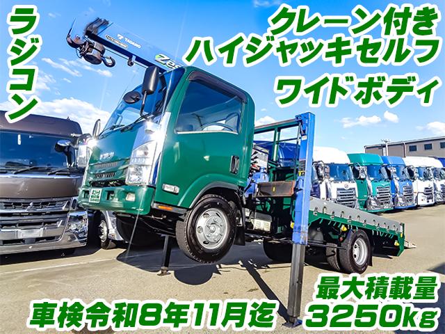 H30/11 いすゞ エルフ クレーン付ハイジャッキセルフ 2RG-NPR88YN