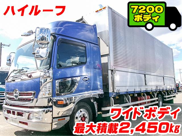 H26　日野　レンジャー　トレクス製アルミウイング　ハイルーフ　最大積載2,450kg　ワイドボディ　7200ボディ　アルミホイール　ラッシング2段